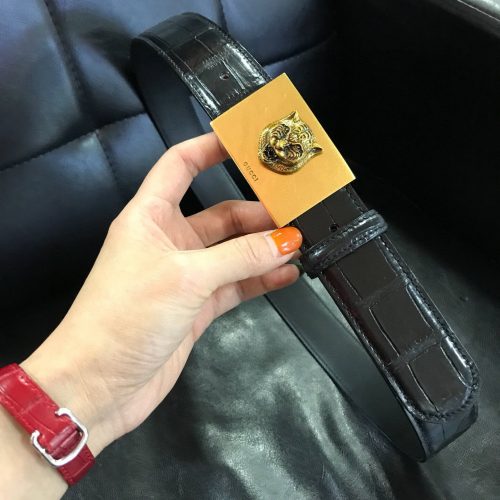 GG leather belt 4.0cm