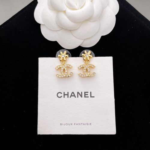 Ch stud earrings