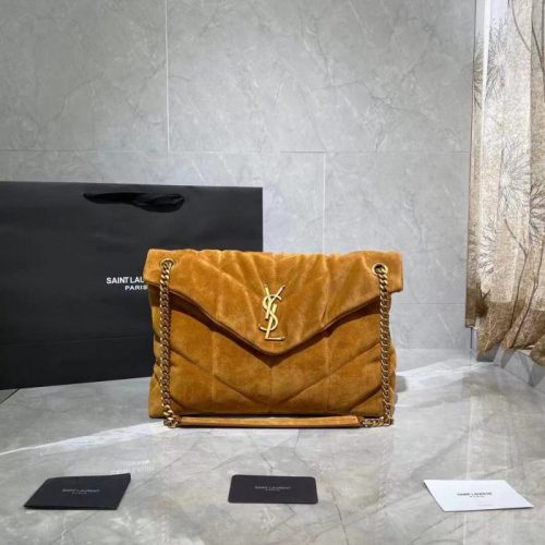 Loulou Puffer Quilted Lambskin Bag for relaxed shoulder carry
