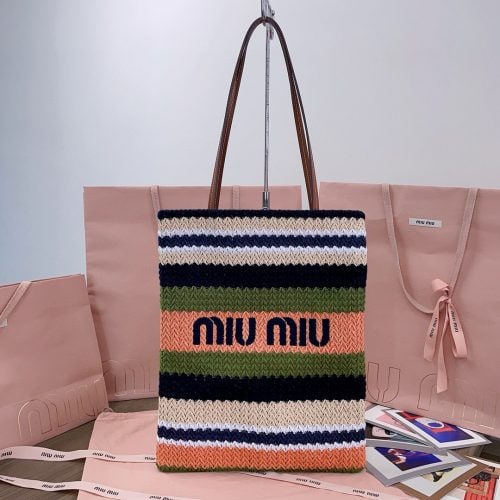 imported Lafite grass woven cotton thread woven tote bag