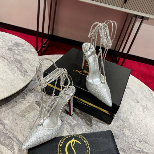 Crystal strap single shoe