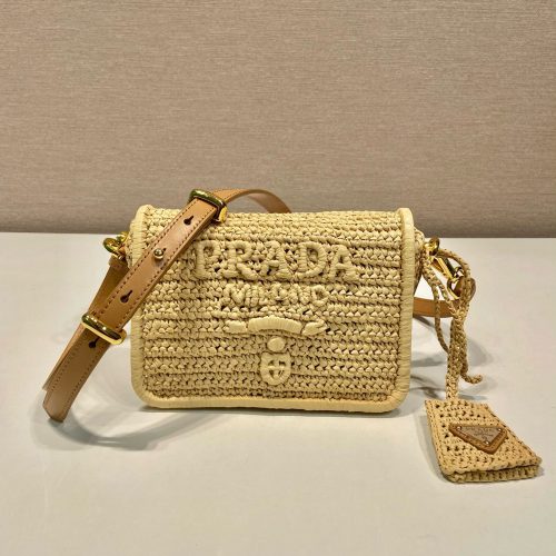 Straw crossbody bag