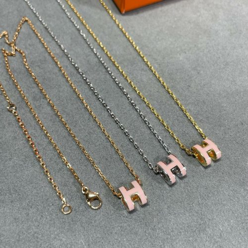 paired mini H Linlang necklace