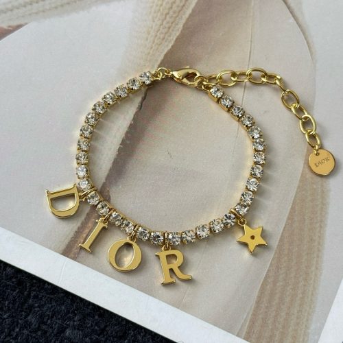 Tassel letter full diamond bracelet