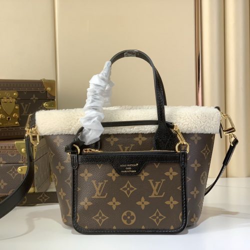 Inside Out Shearling Mini Tote Bag