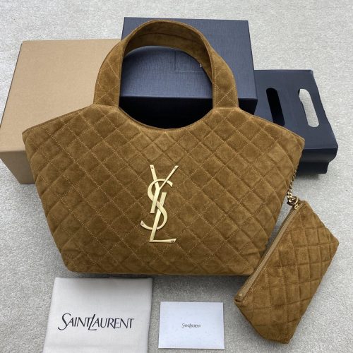Small Suede Tote Bag 858191 Soft Suede Work Shoulder Bag for large capacity carry