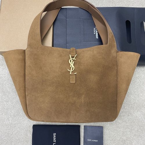 Large Soft Deerskin Horizontal Tote Bag for large capacity carry