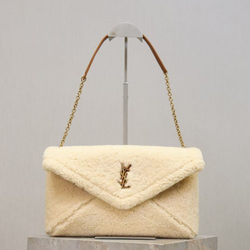 Shearling Envelope Chain Clutch for daily accessory styling