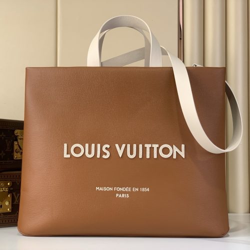 Medium Leather Shopper Tote Bag